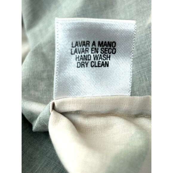 Alexandra Bueno Manglar Rebecca Shirt Women Sz L Pink Black Puff Sleeve Wrap Top - Picture 12 of 12